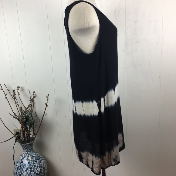 Anama Black Sleeveless Tie Dye Dress Medium - Picture 5 of 8